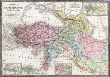 General Map of Asia Minor, Armenia, Syria, Mesopotamia, the Caucasus, etc.